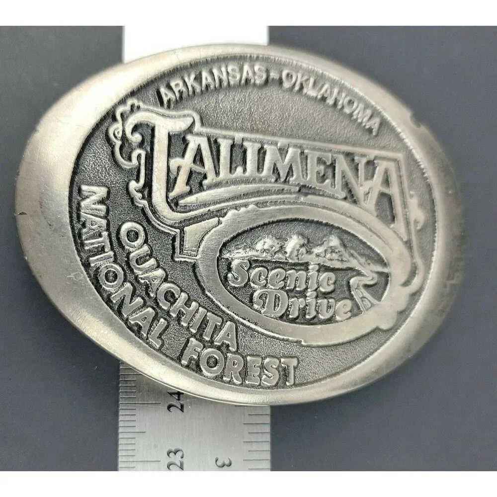 Talimena National Scenic Byway Ouachita National Forest Vintage Belt Buckle
